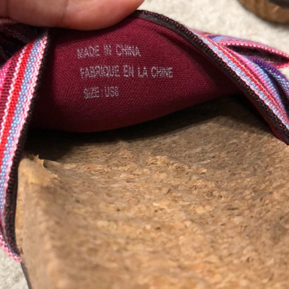 Urban Outfitters Striped Bow Pool Slide - Picture 7 of 7